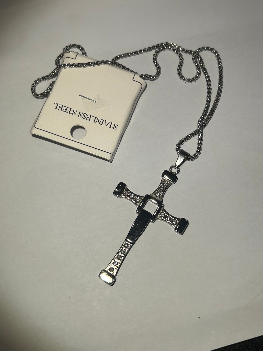 Large cross shaped pendant