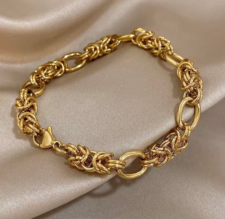 Stainless Steel Twisted Bracelets Bangles