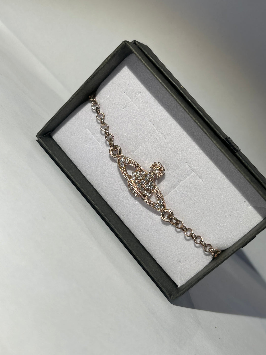 Rose gold planet bracelet