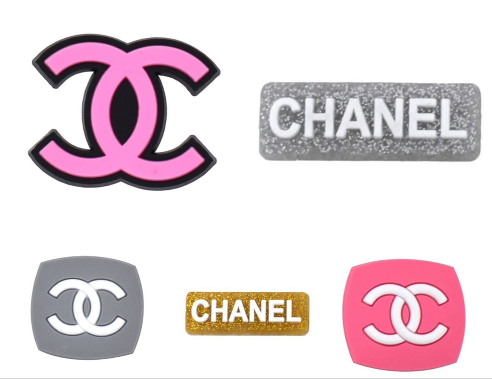 Colourful pop on croc charms 