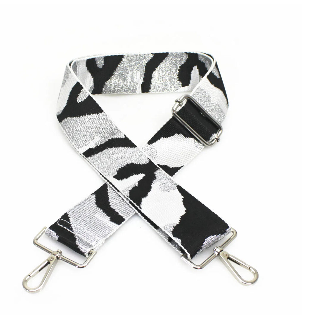 Patterned handbag strap