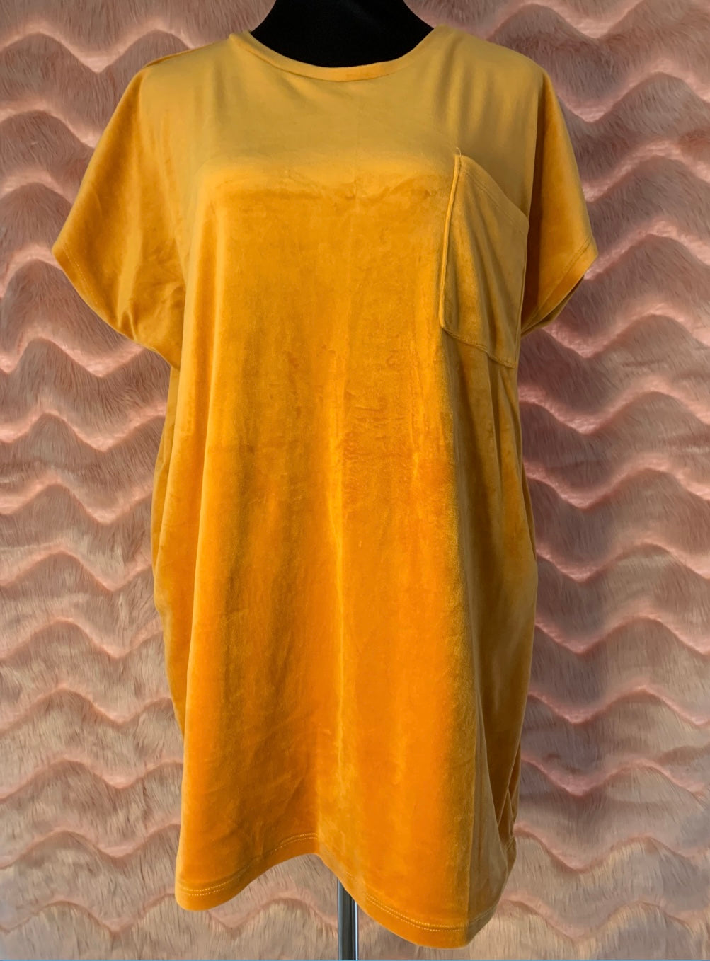 Mustard T-shirt Dress