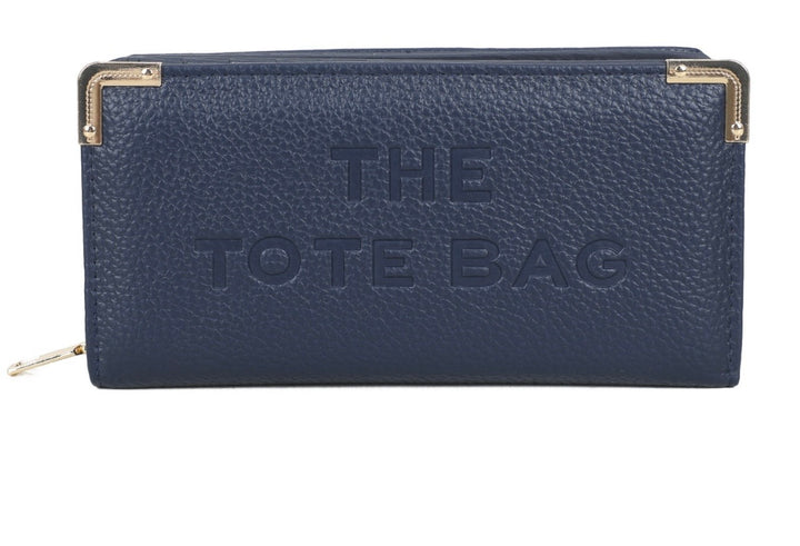 Large RFID Purse with Metal Corner Detail - The Tote Purse
