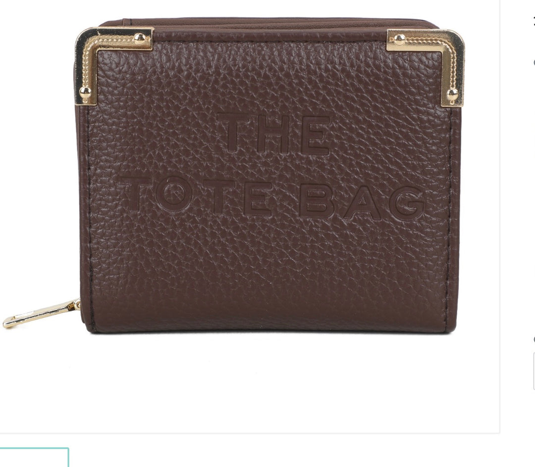RFID Small Purse with Metal Corner Detail - The Tote Bag Purse