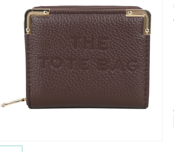 RFID Small Purse with Metal Corner Detail - The Tote Bag Purse