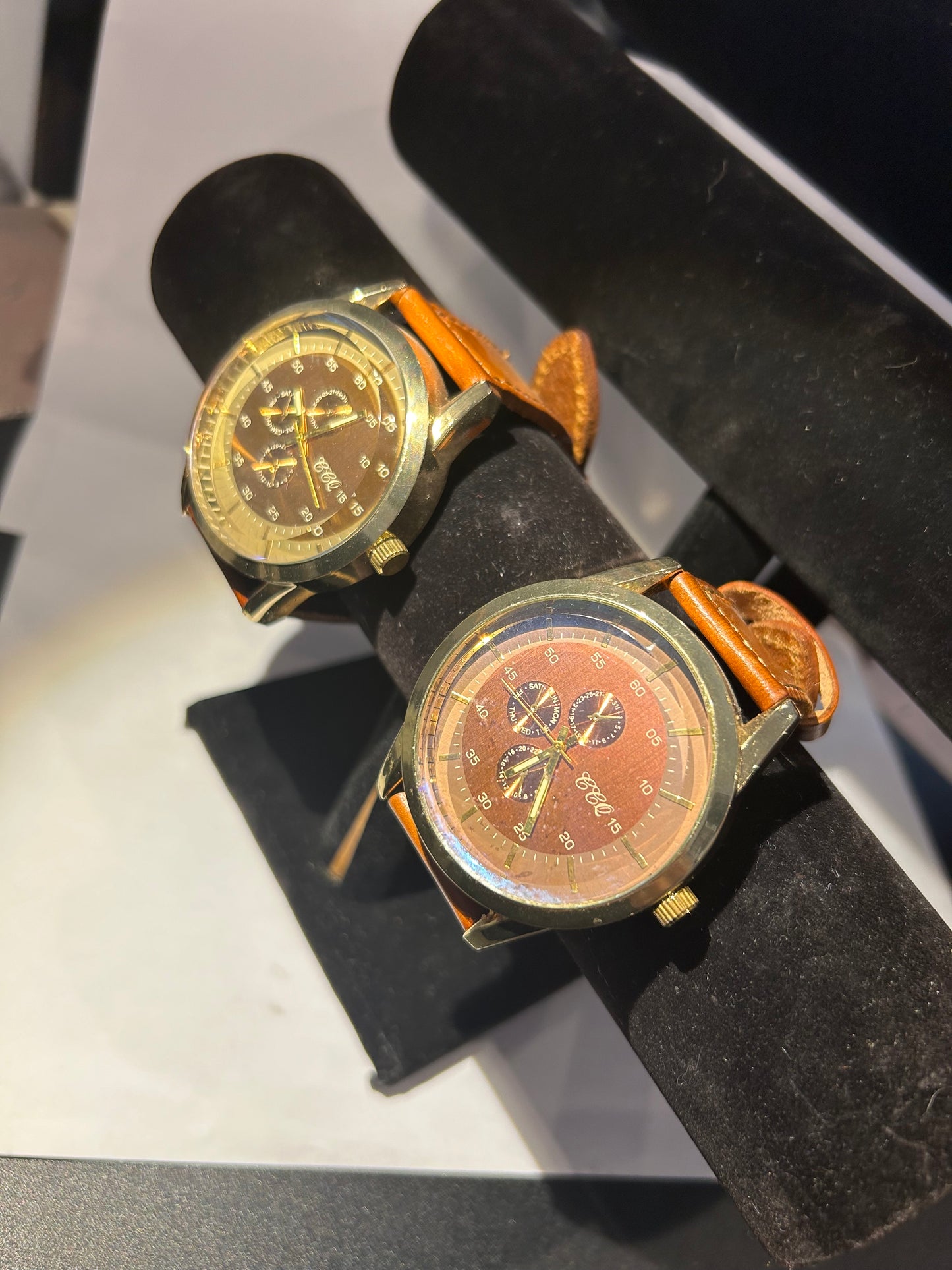 Brown watches