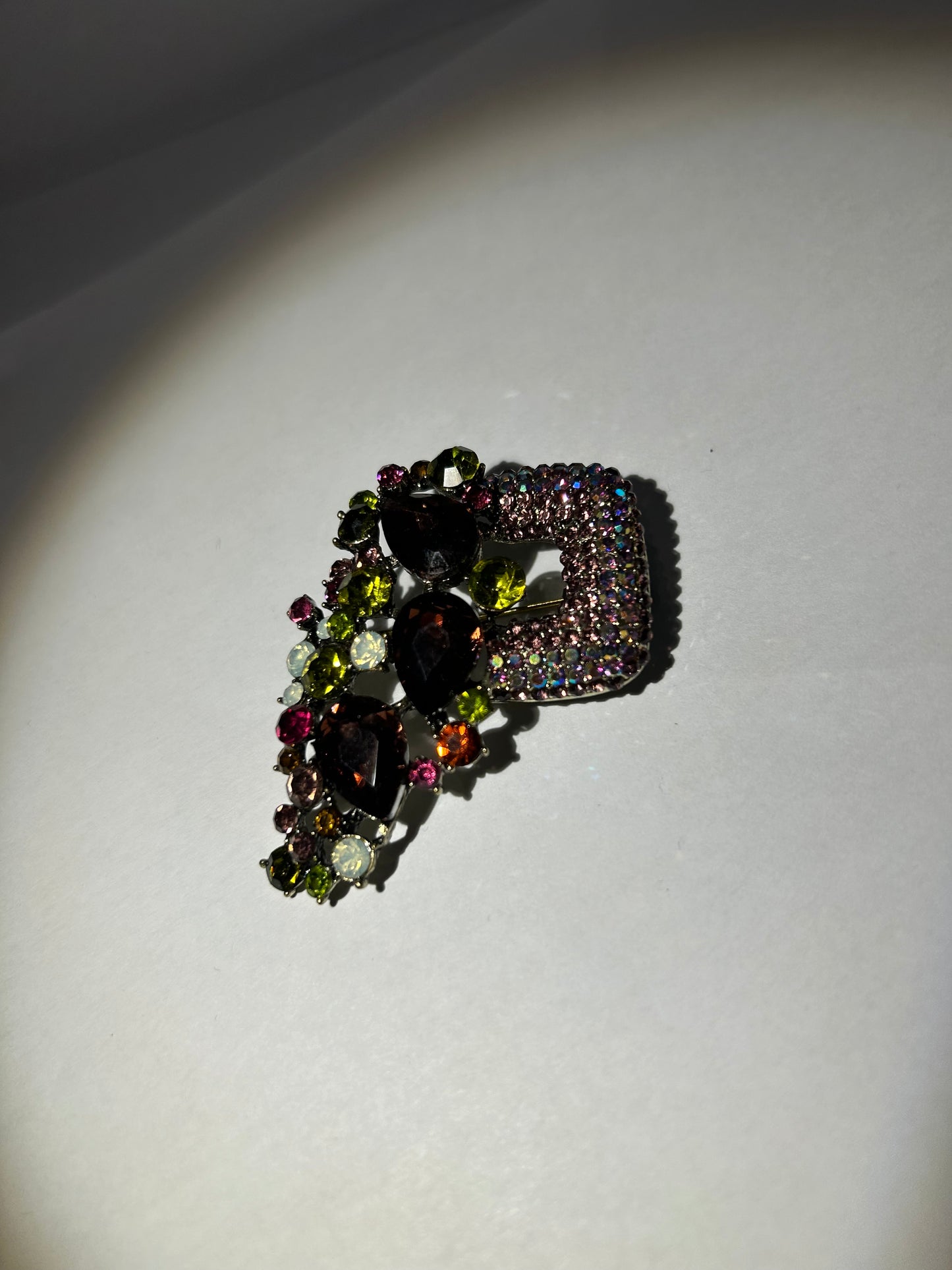 Multi coloured brooch