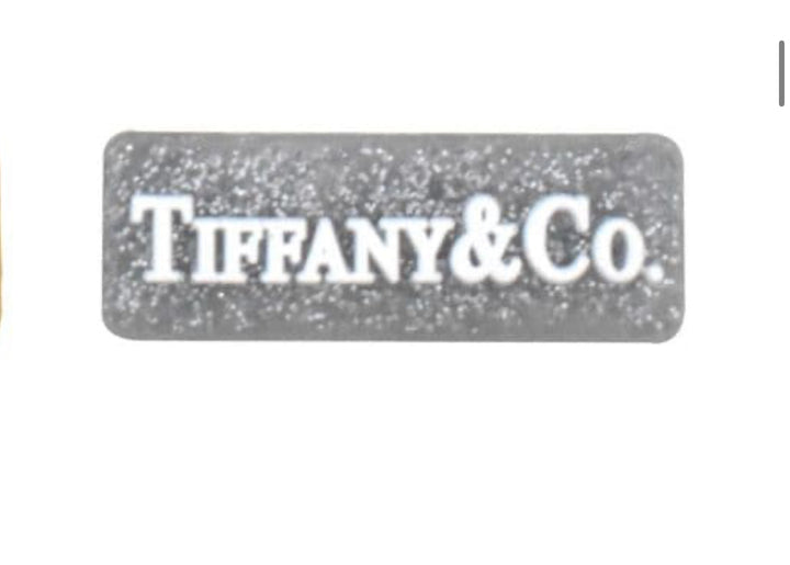 Silver sparkly croc charm 