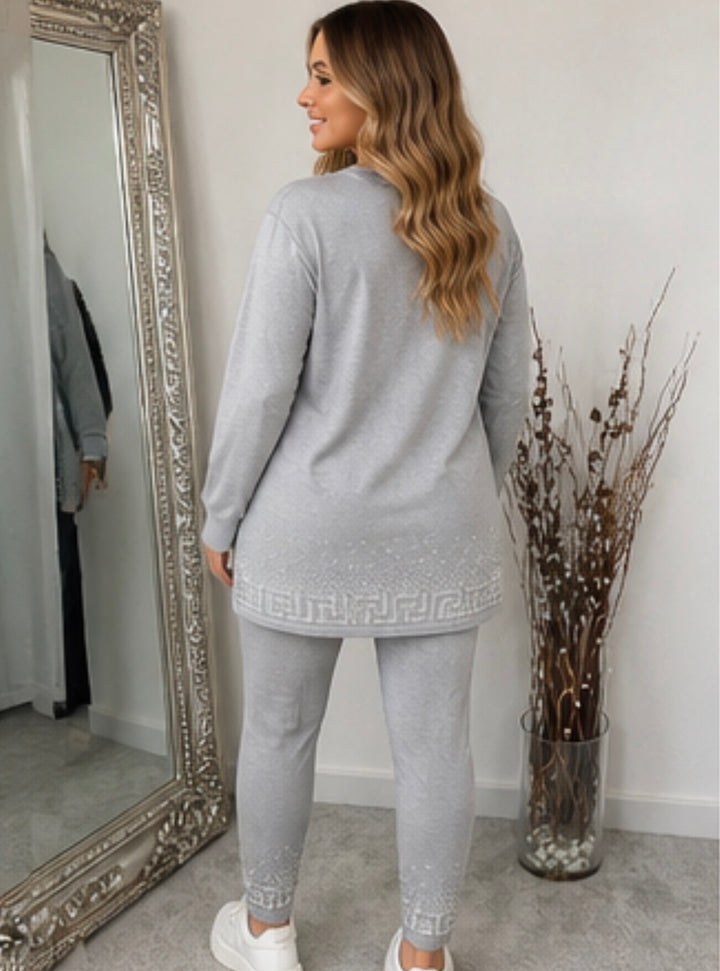 Geometric key crystal detail edge lounge sets
