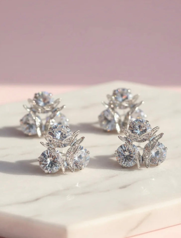 Butterfly Crystal Stud Earrings