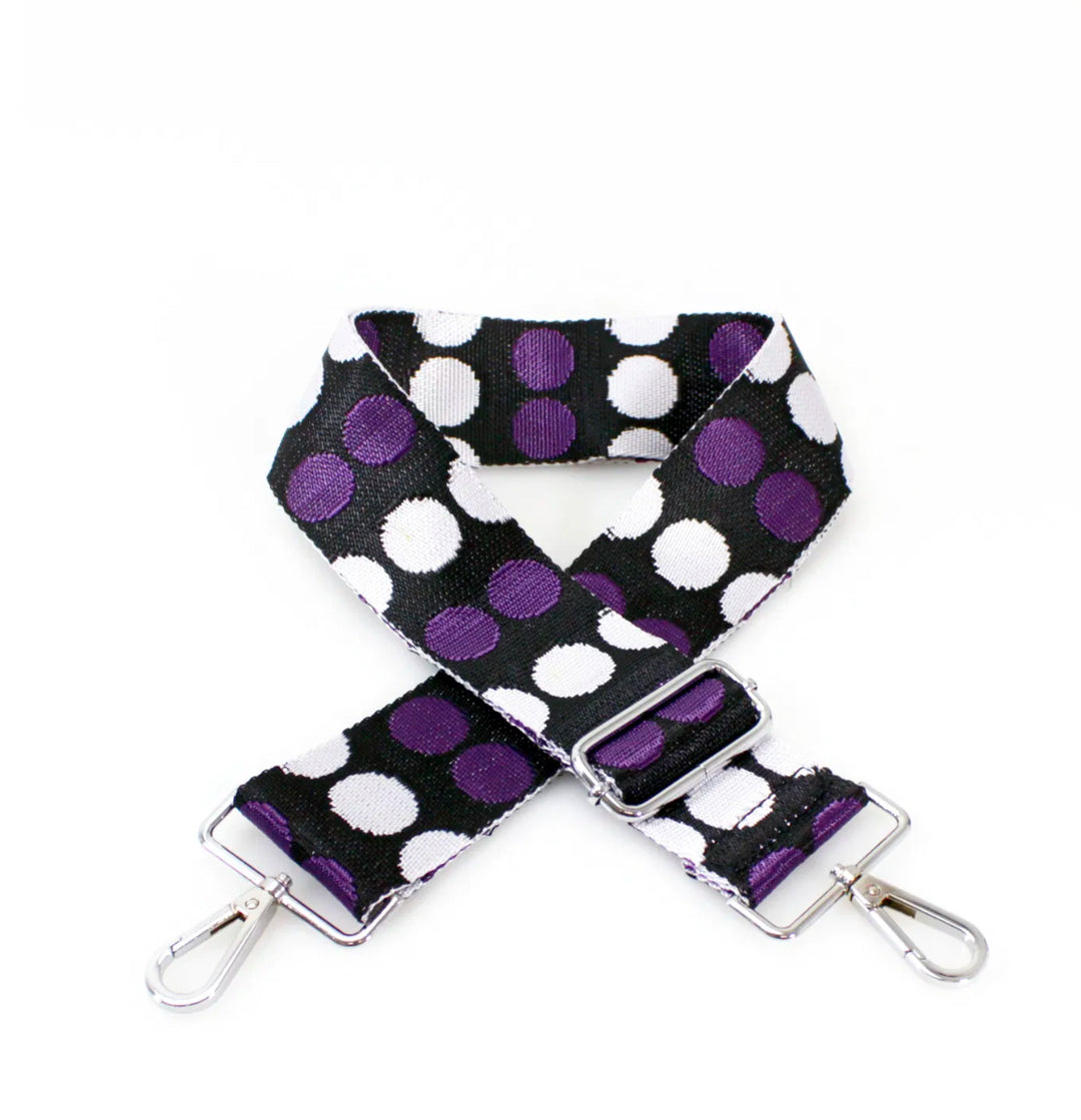 Patterned handbag strap