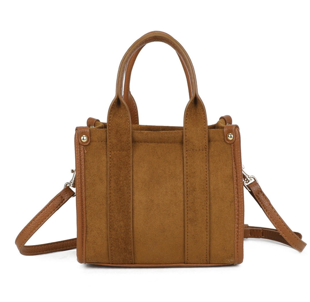 Mini Dinky Faux Suede Tote Bag