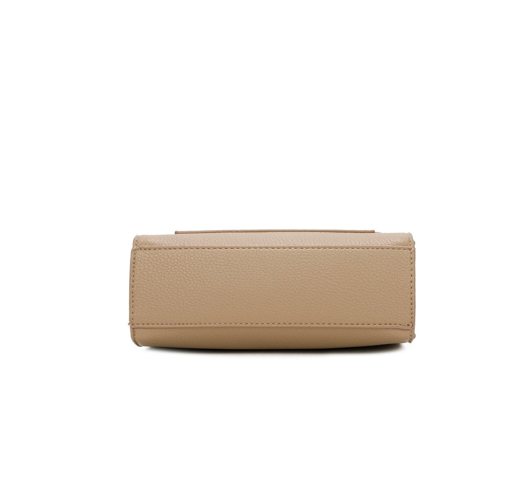 Bottom of the beige bee bag 
