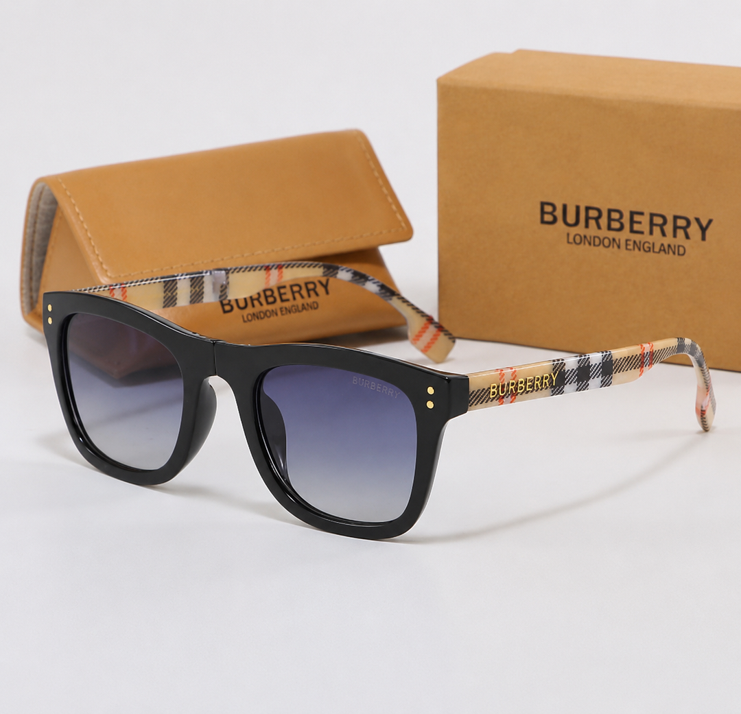 Oversized Tortoise Shell Sunglasses - B