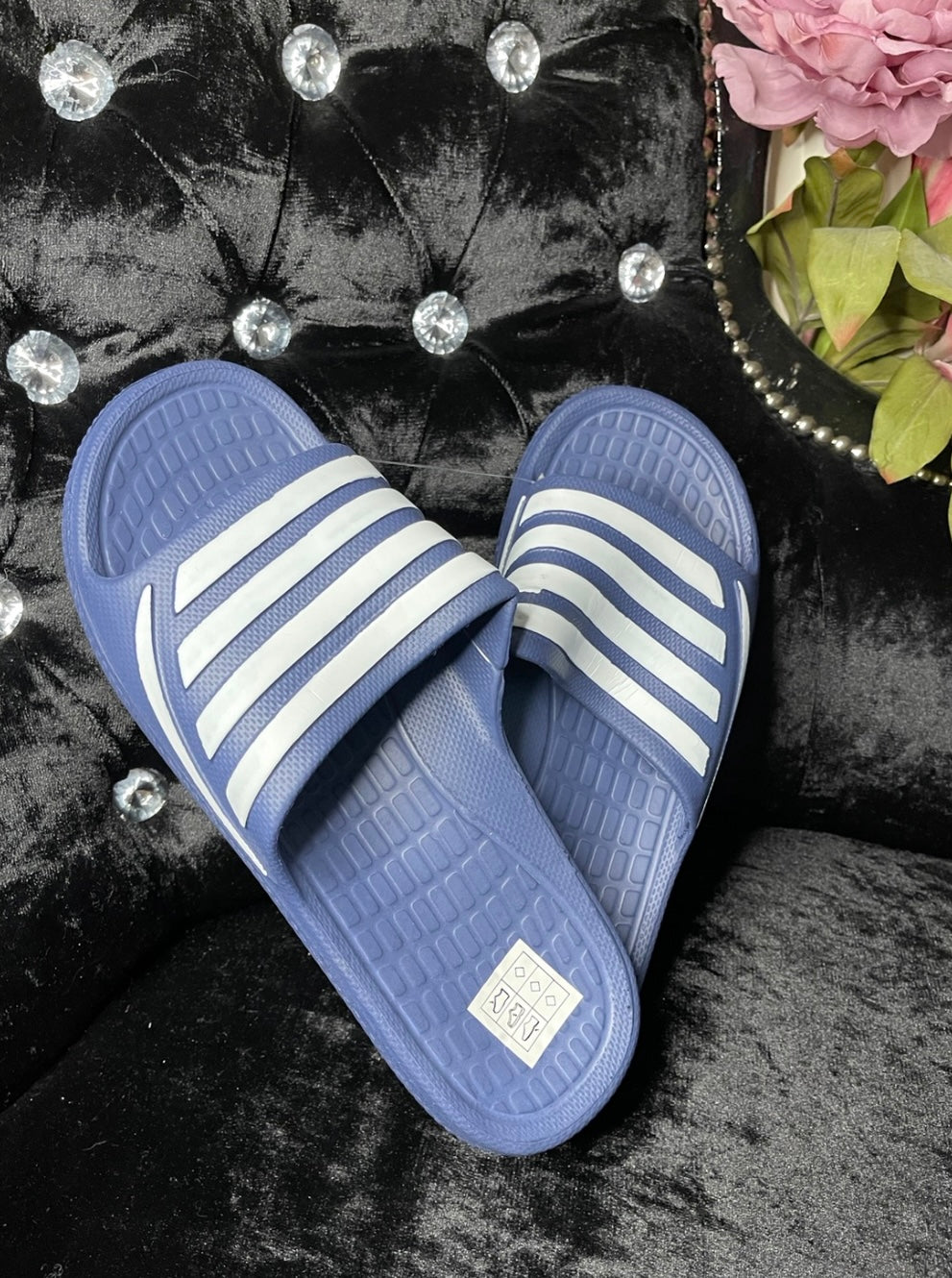 Men’s Striped Slide Sandals – Lightweight Cushioned Sliders for Everyday Wear