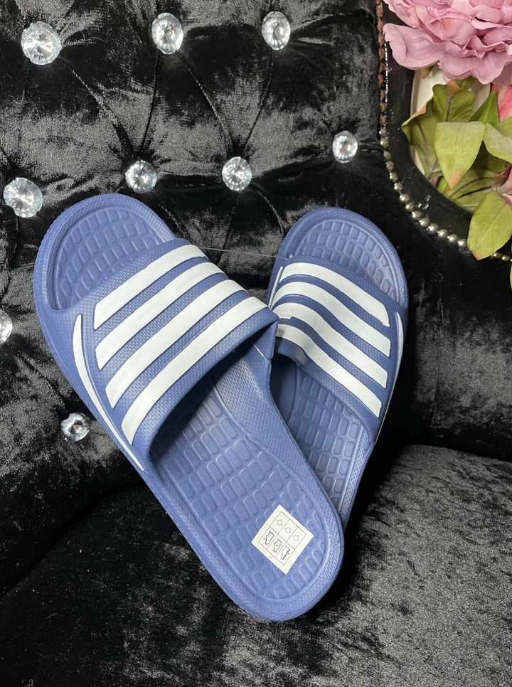 Men’s Striped Slide Sandals – Lightweight Cushioned Sliders for Everyday Wear