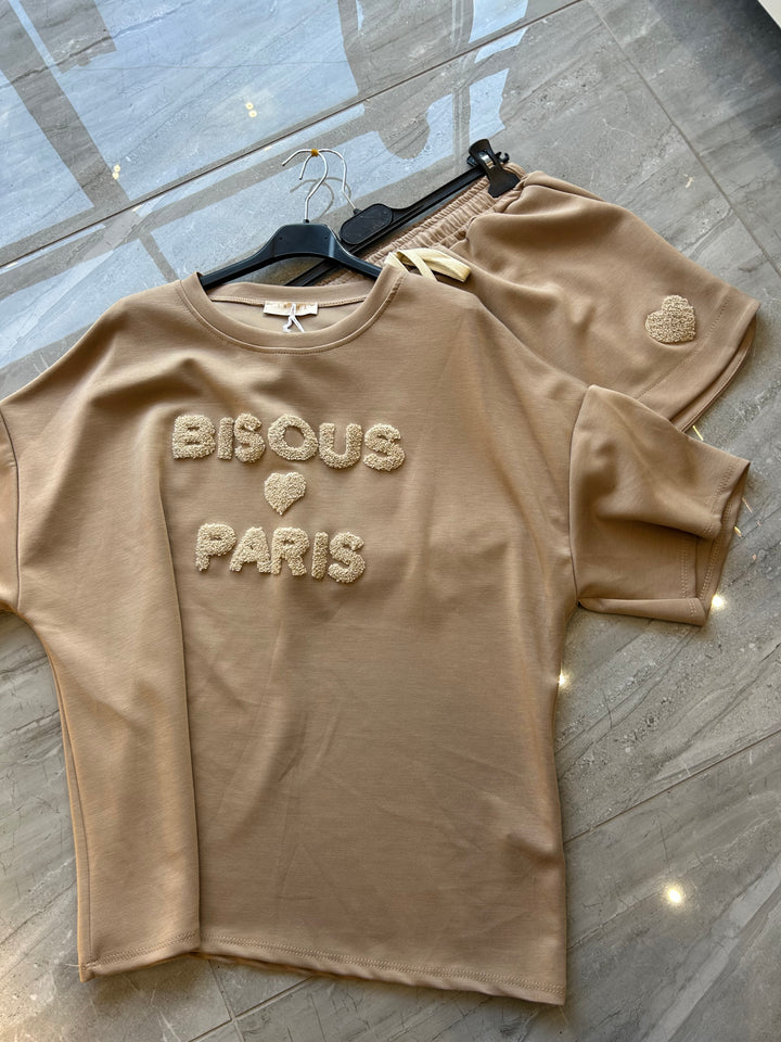 Beige on beige short set 