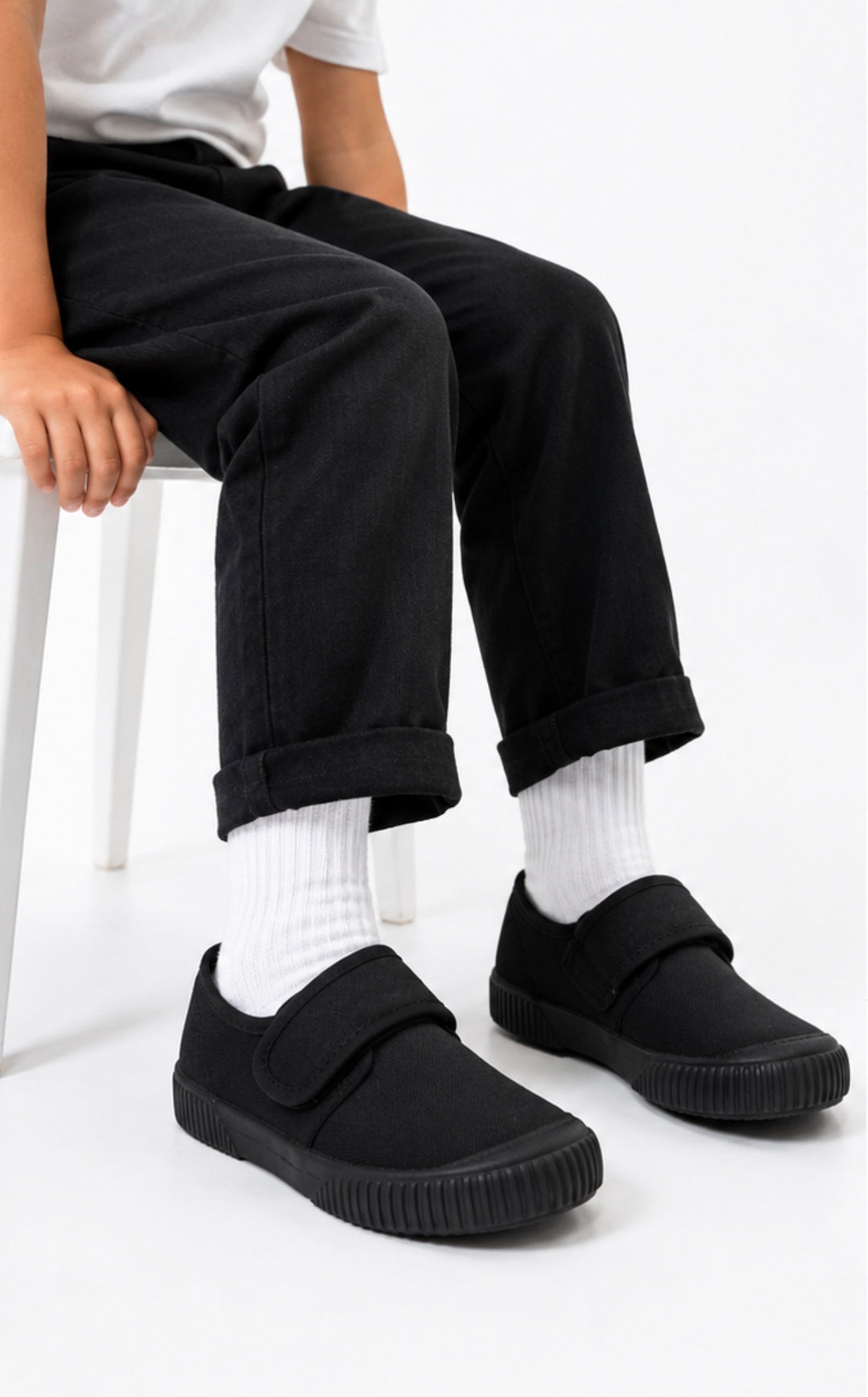 Black Velcro Pumps