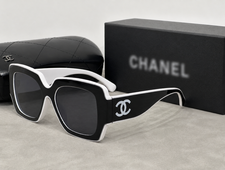 Black and white two tone sunglasses 