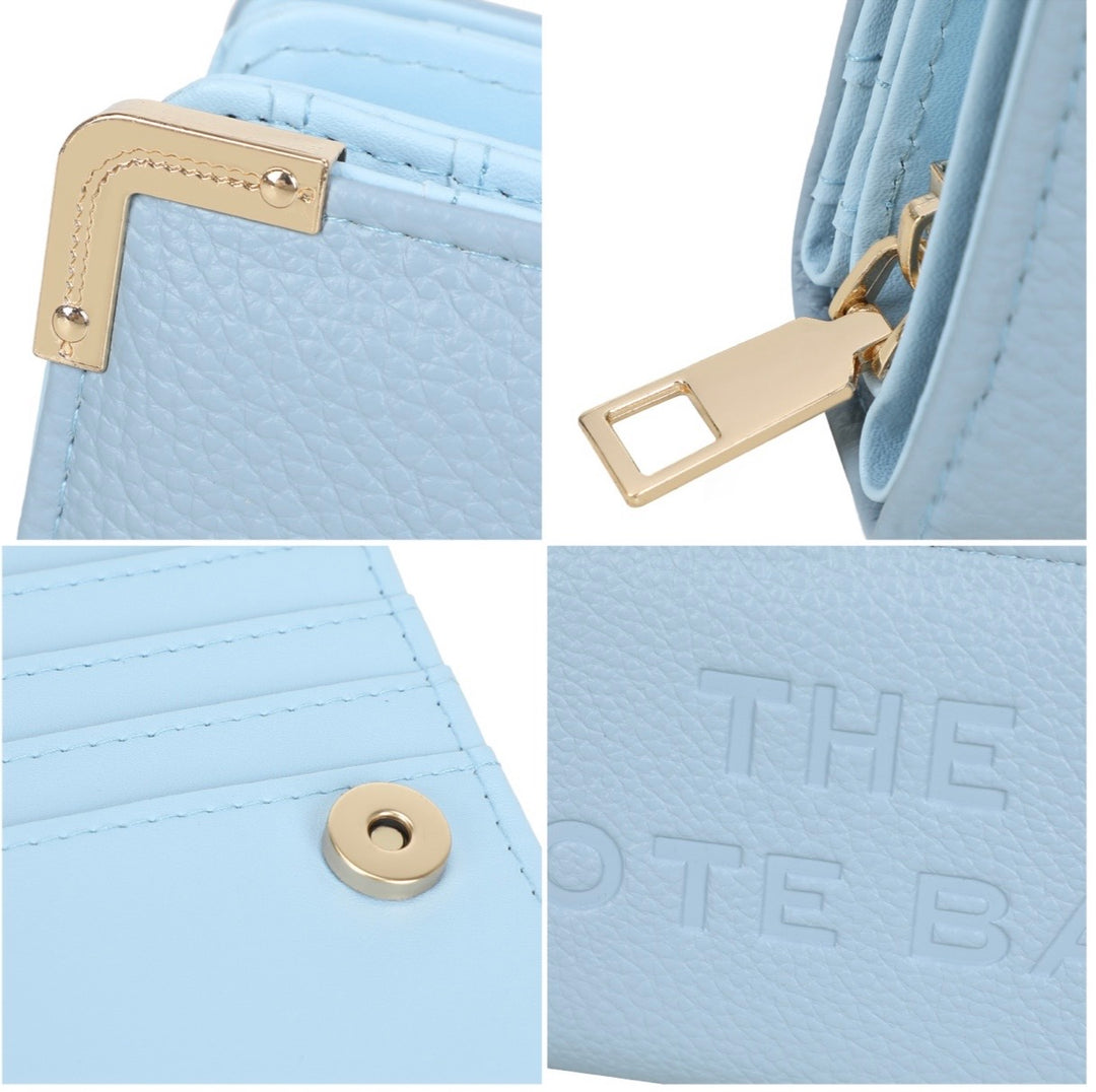 Large RFID Purse with Metal Corner Detail - The Tote Purse