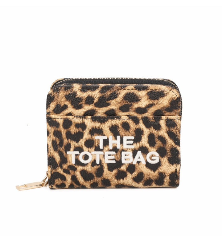 RFID Small Leopard Animal Print Tote Purse