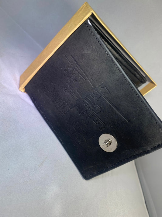 Mens leather helicopter wallet