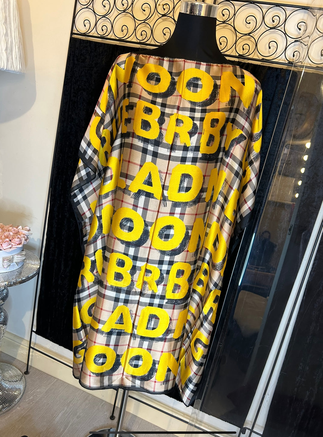 Inspired print kaftan one size 