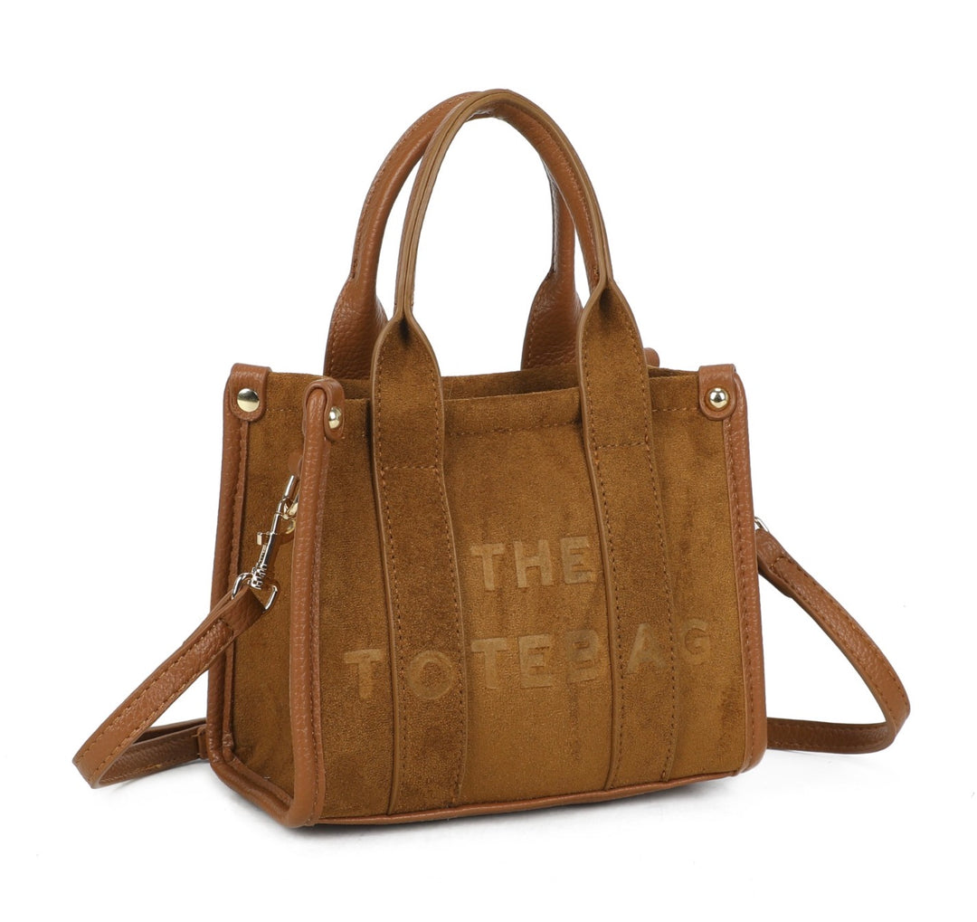 Mini Dinky Faux Suede Tote Bag