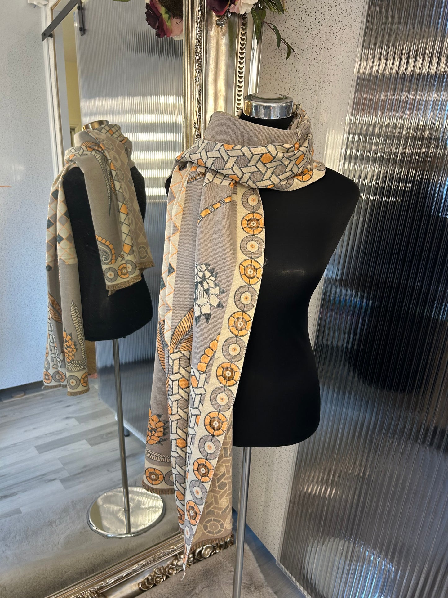 Patterned scarves