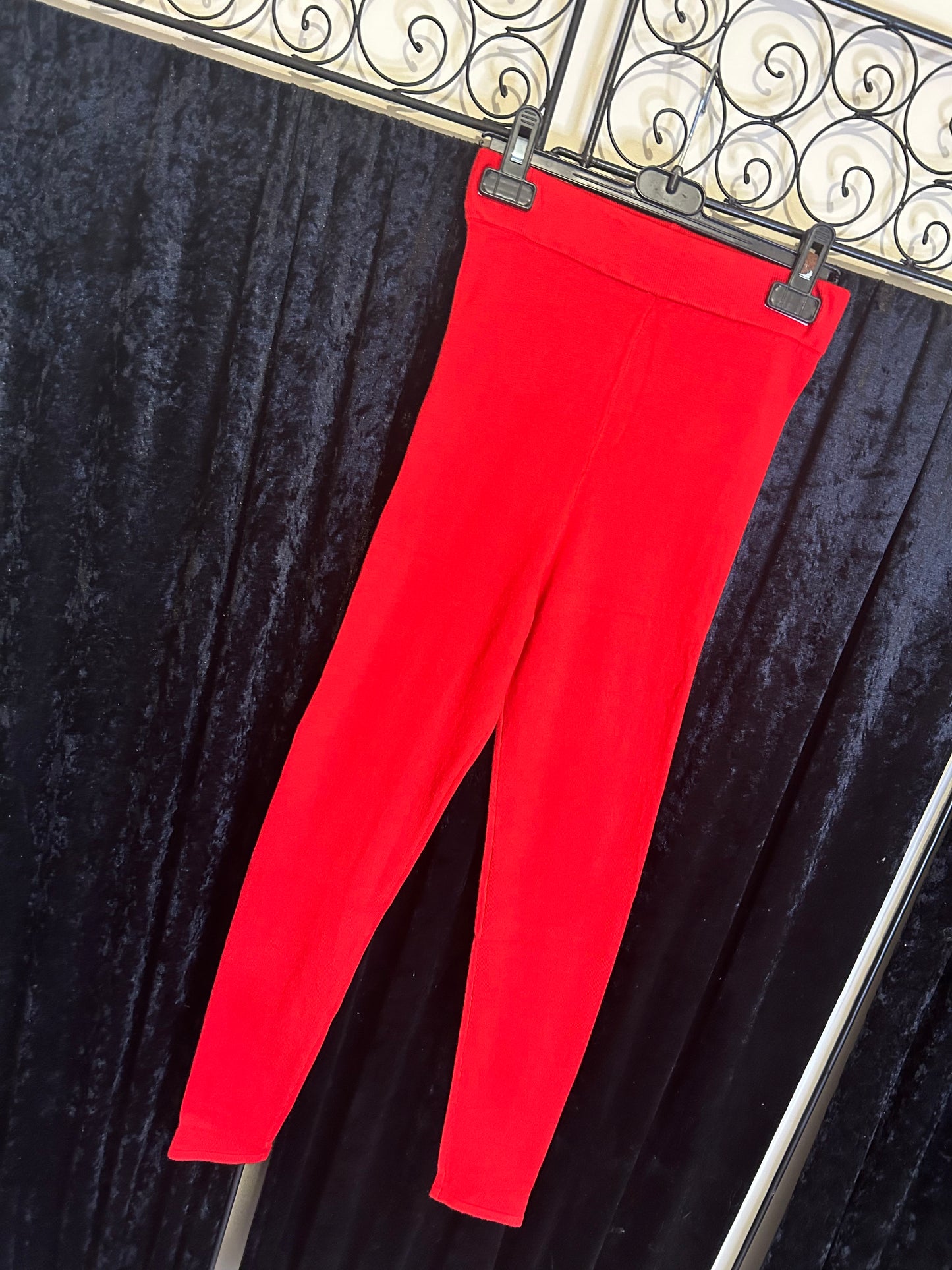 Red women’s leggings