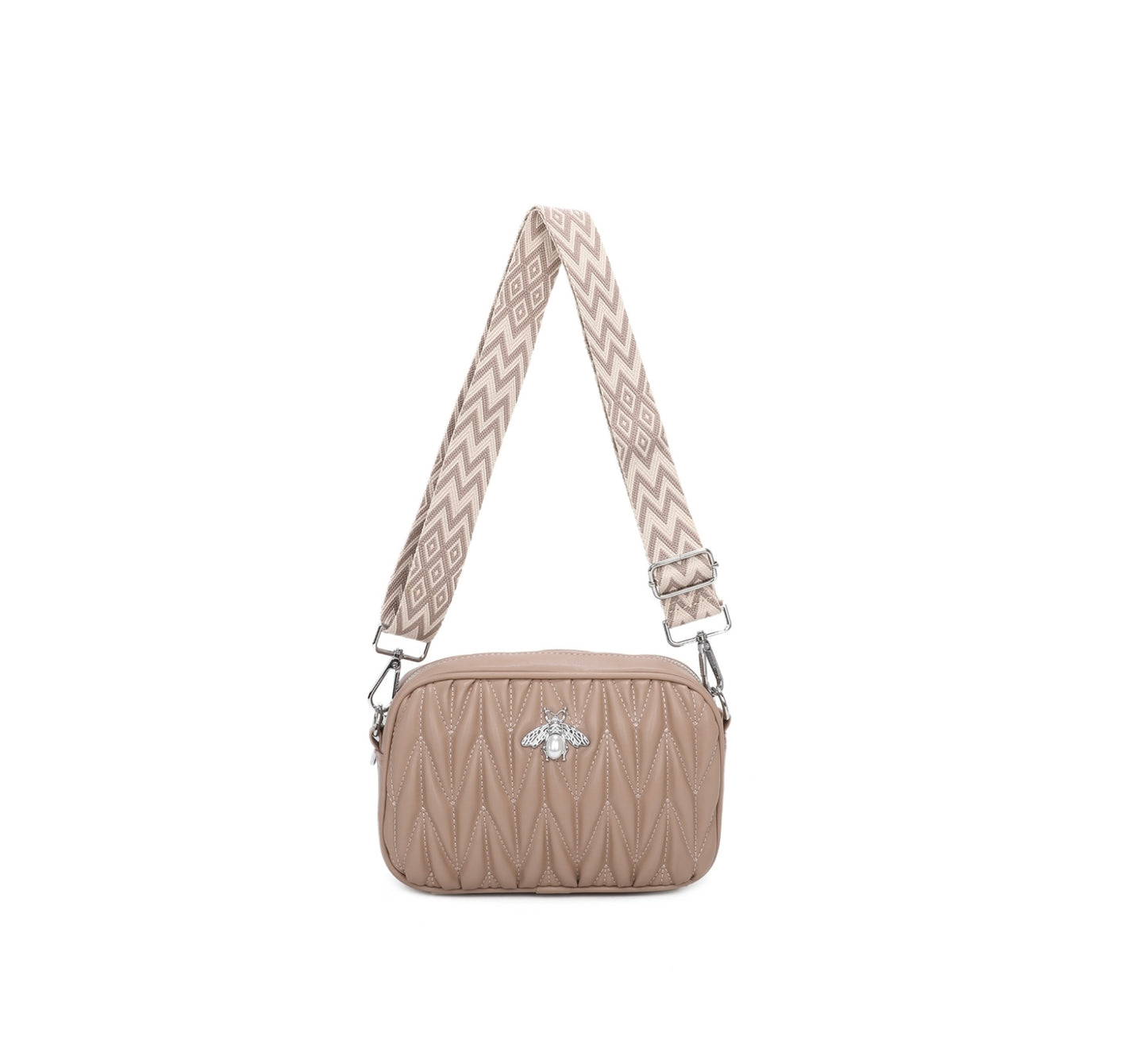 Bee detailed crossbody handbag