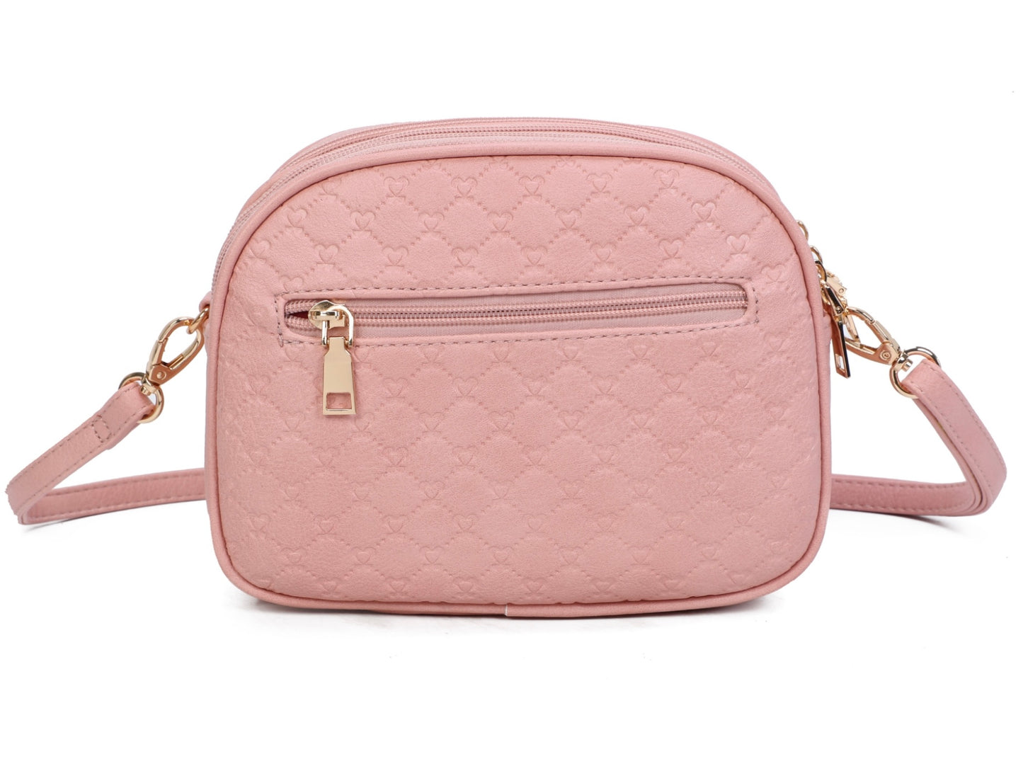 Quilted bee design cross body bag