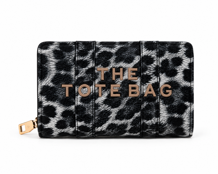 Leopard print tote bag purse 
