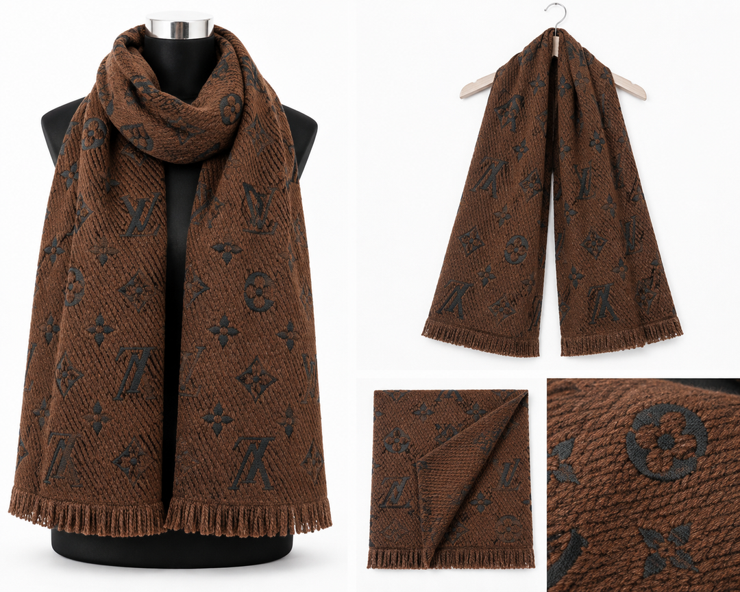 Luxury premium thick statement scarves in assorted patterned designs