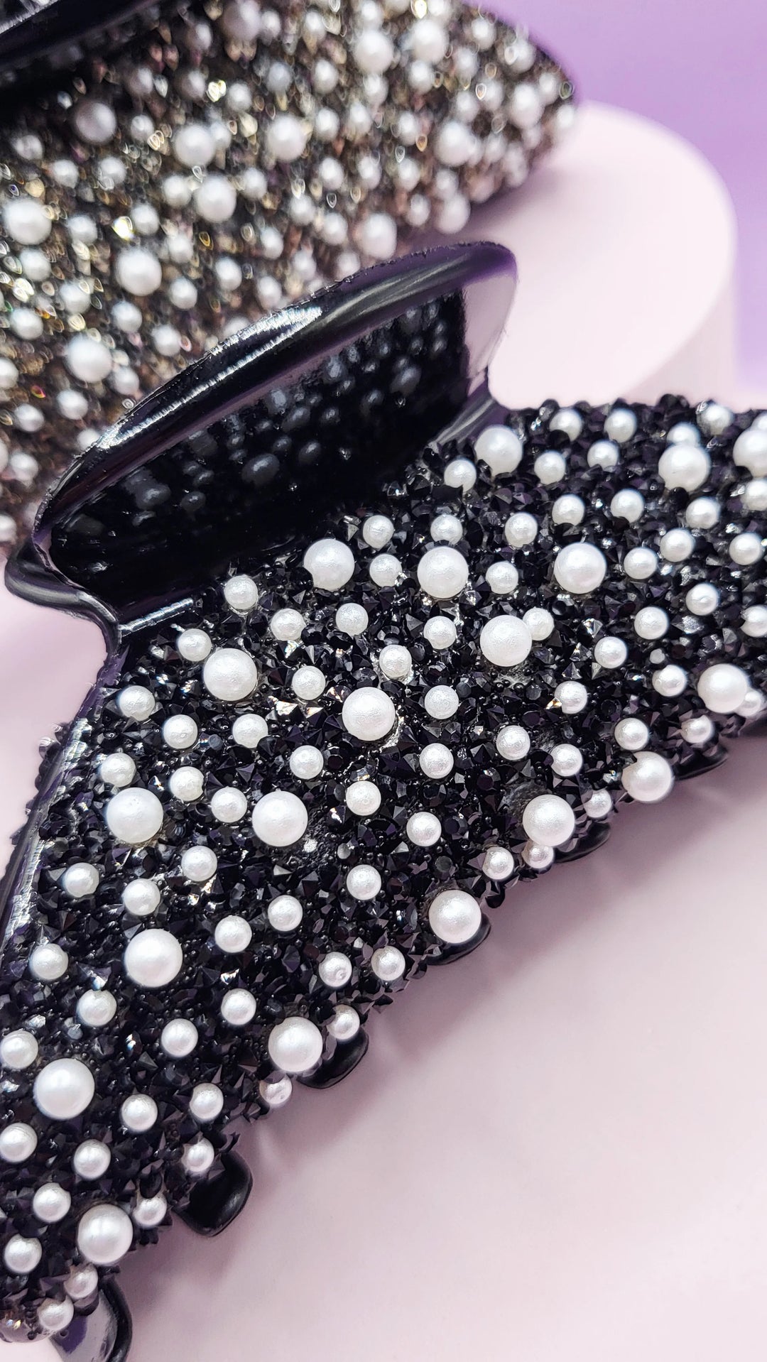 Crystal pearl style hair clips