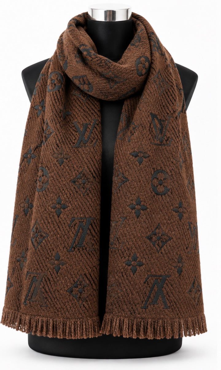 Luxury premium thick statement scarves in assorted patterned designs
