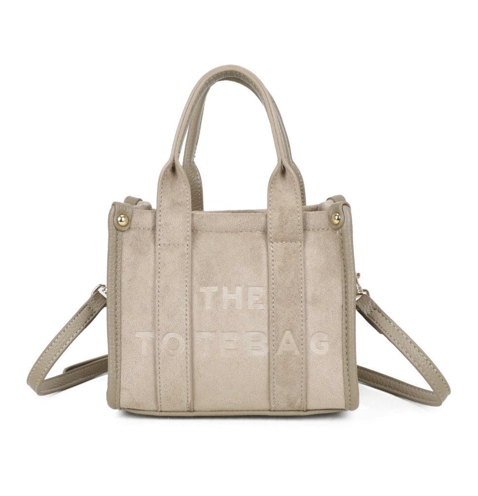 Mini Dinky Faux Suede Tote Bag