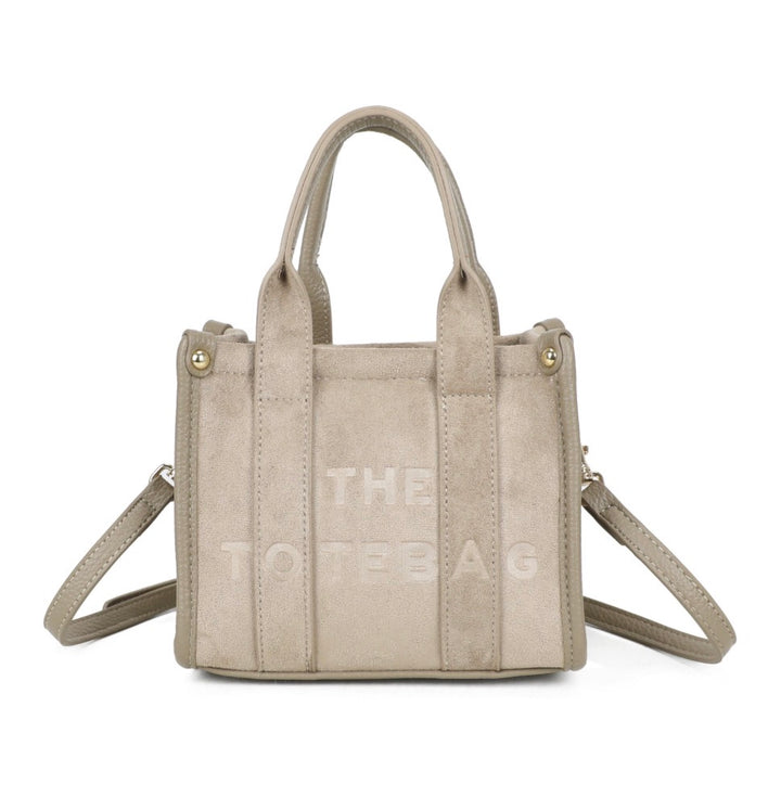 Mini Dinky Faux Suede Tote Bag