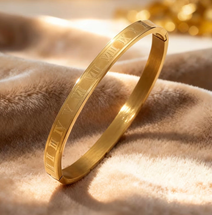 Luxury Silver Or Gold Crystal Bangle Bracelet Set