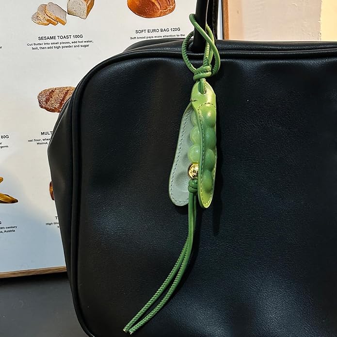 Pea Pod Keychain Charming