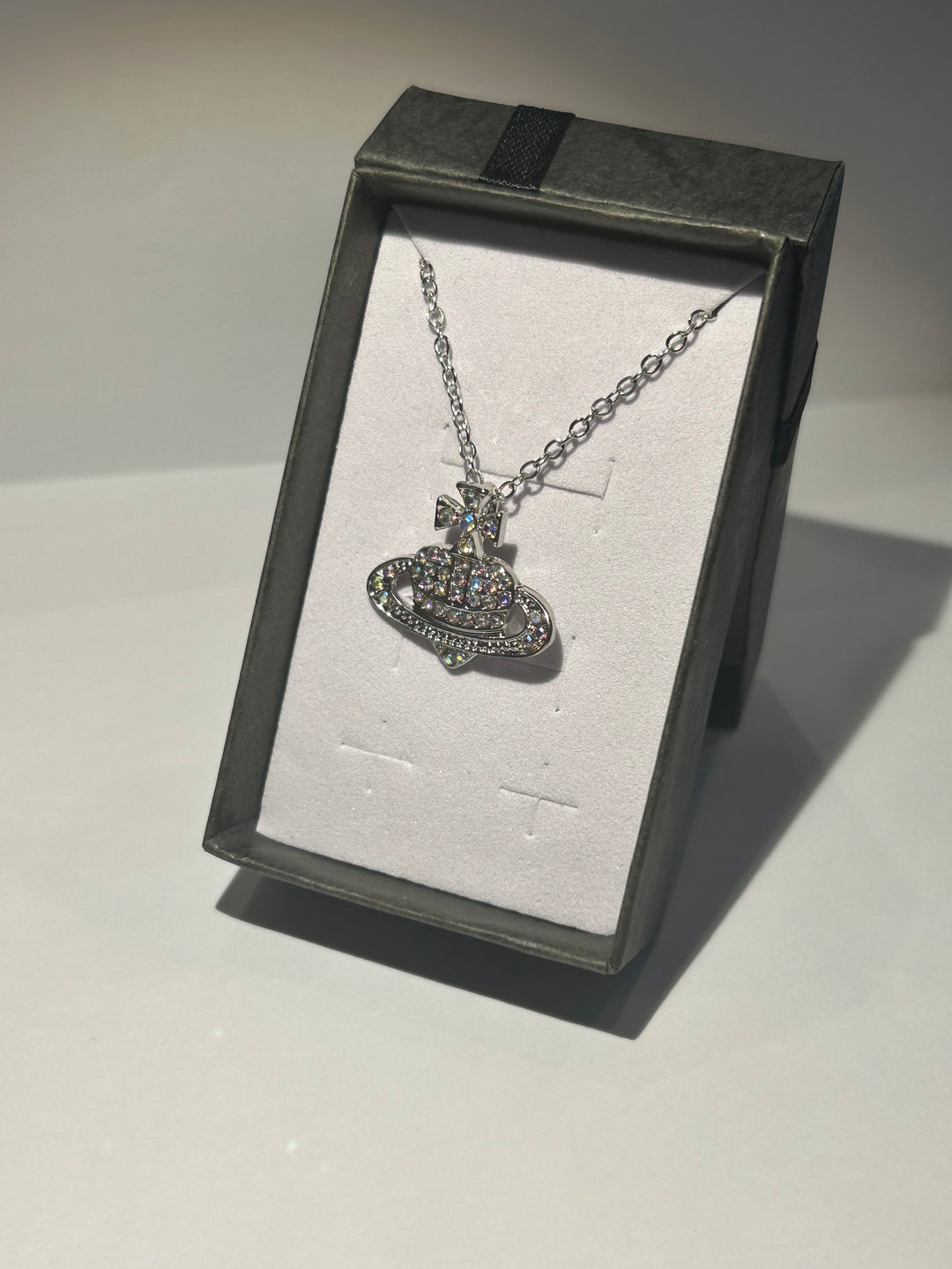 Heart planet necklace