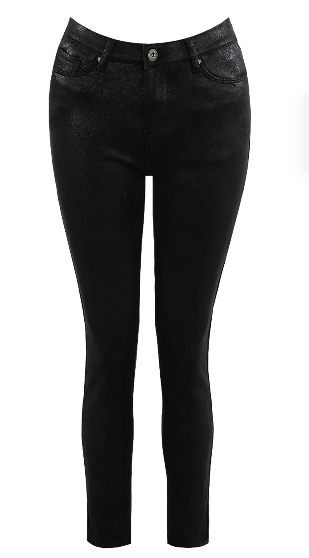 Black jeans with a subtle shimmer