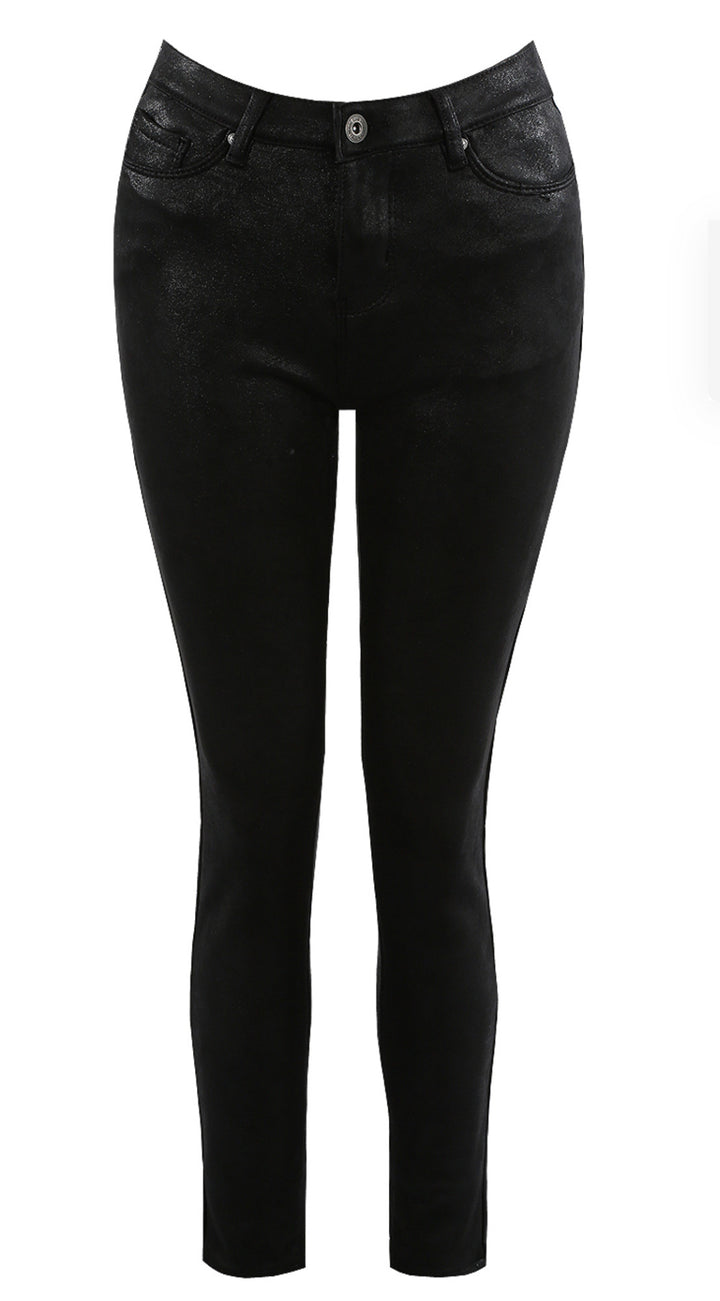 Black jeans with a subtle shimmer