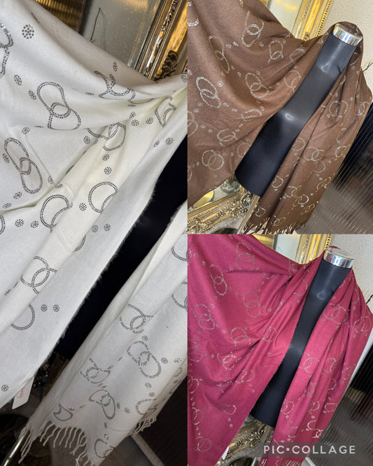 Crystal Chain Scarves