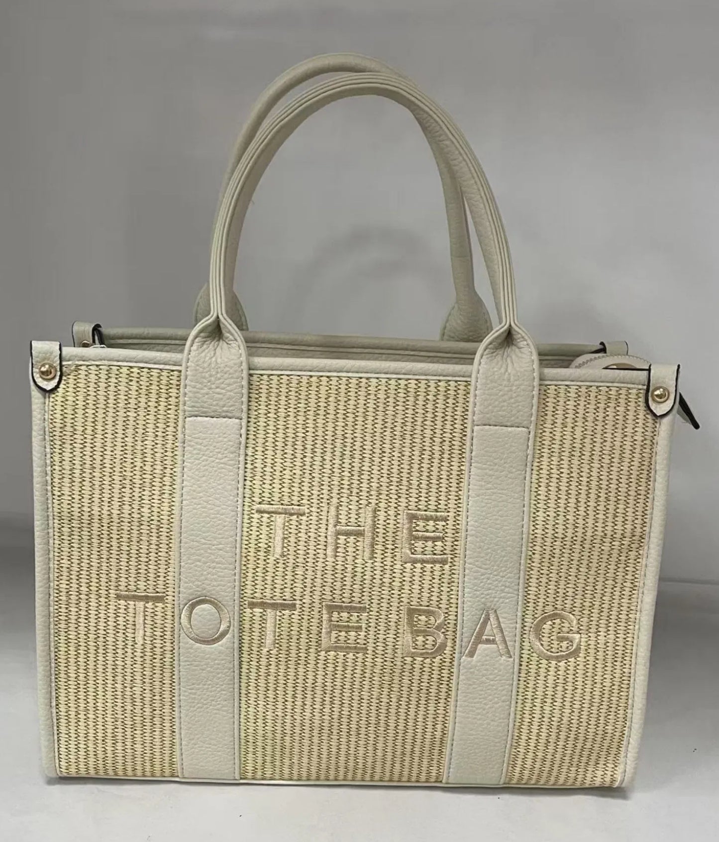 Large full hessian tote bag