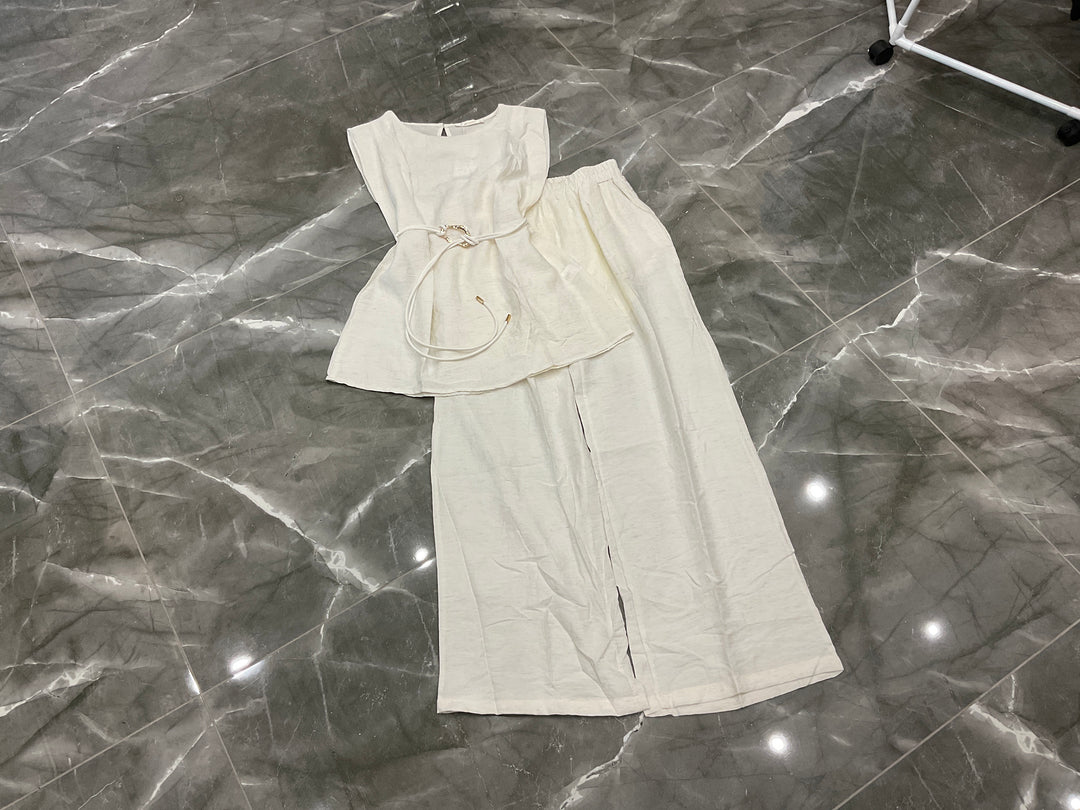 relaxed fit co ord set linen look