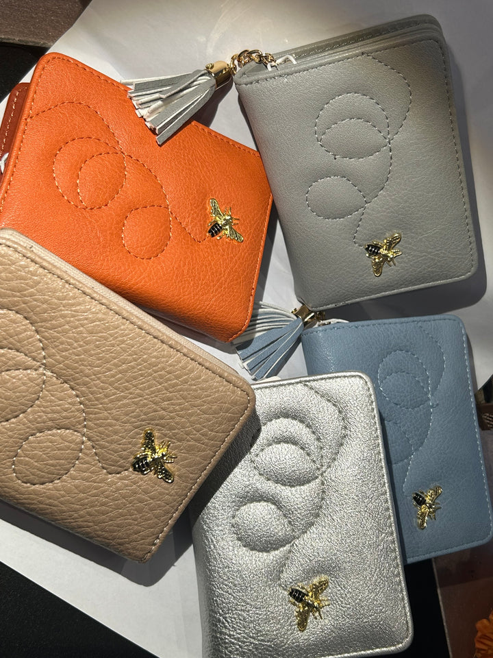 Bee gold detailed purses 