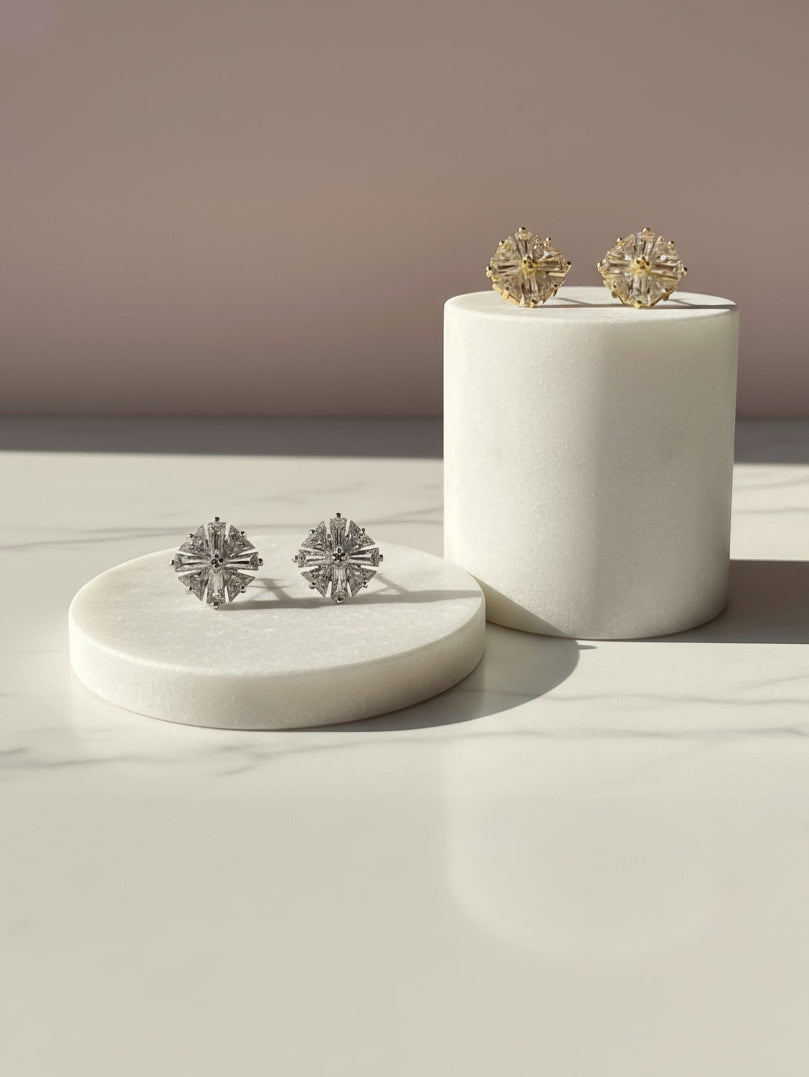 Bijoux Sparkly Crystal Stud Earrings