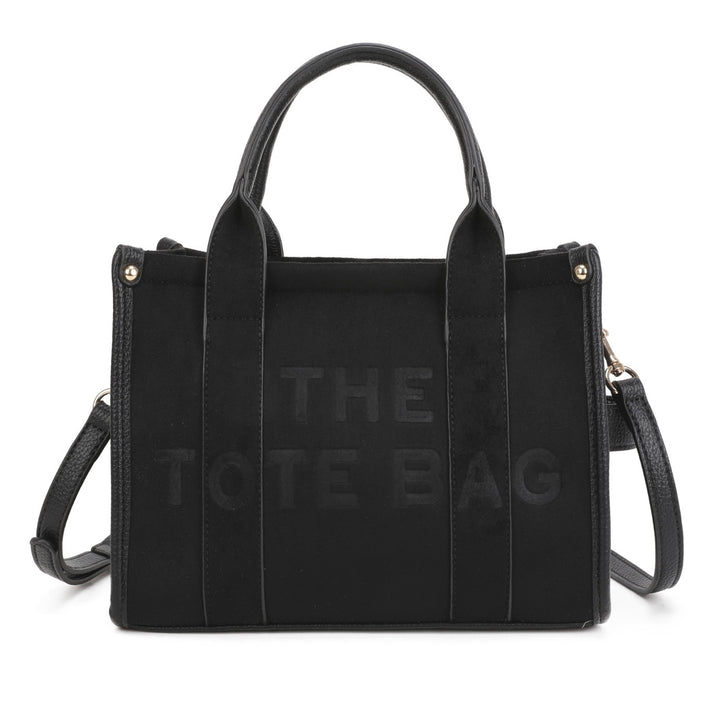 Small Faux Suede Tote Bag