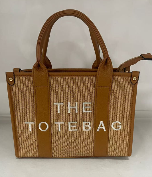 Small full hessian tote bag